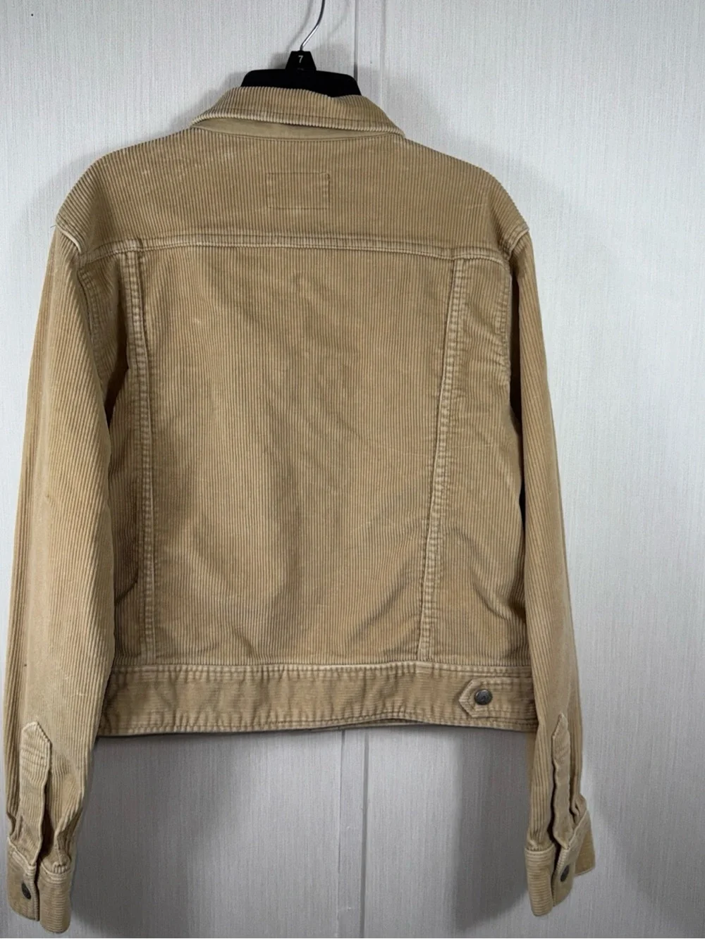 Vintage Women’s Ralph Lauren Tan Corduroy Zip Jacket Pockets crop - Picture 8 of 8